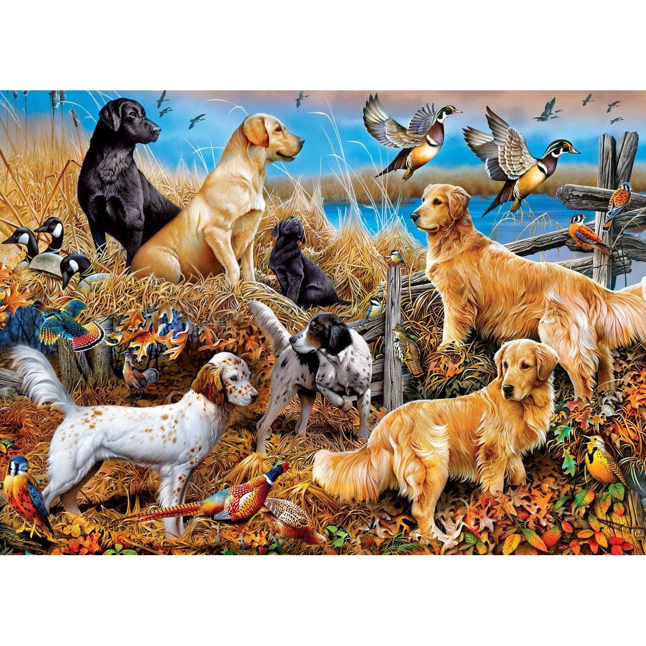 Puzzle de 1000 de piese Master Pieces - Cei mai buni prieteni ai omului ...