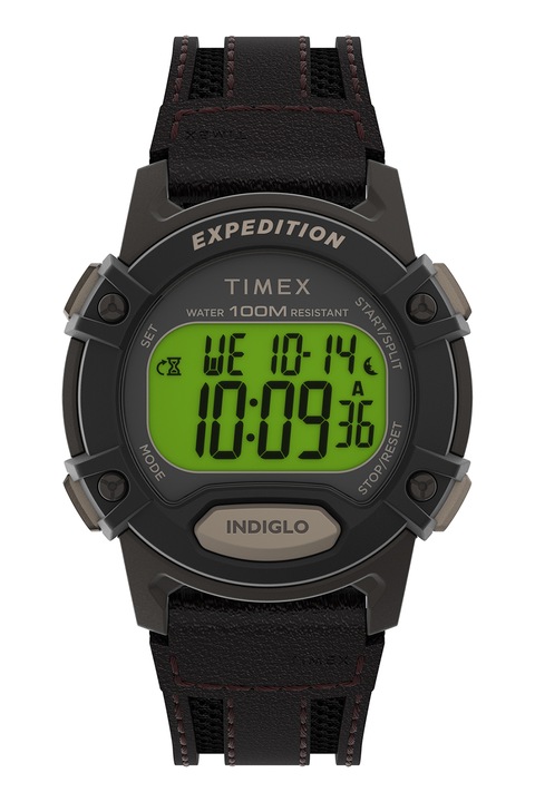 Timex, Часовник 41 MM Expedition с кожена каишка, Черен