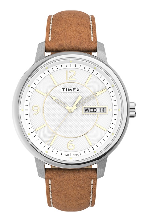 Timex, Аналогов часовник с кожена каишка, Канела