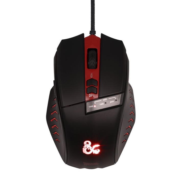 KONIX Dungeons & Dragons Gaming mouse Black/Red, 243377, Egér