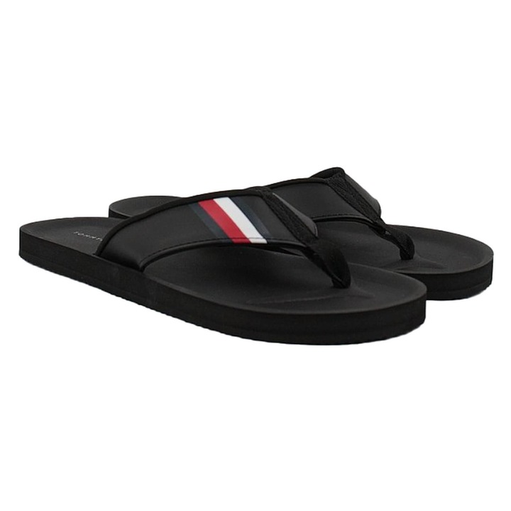 Плажни сандали с подплата Tommy Hilfiger - FM0FM04473-BDS 25058, Черен, 40