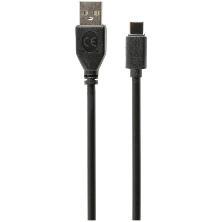 Gembird CCP-USB2-AMCM-6 Töltő- és adatkábel, USB 2.0 apa / USB 2.0 Type-C apa, 1,8 m, fekete