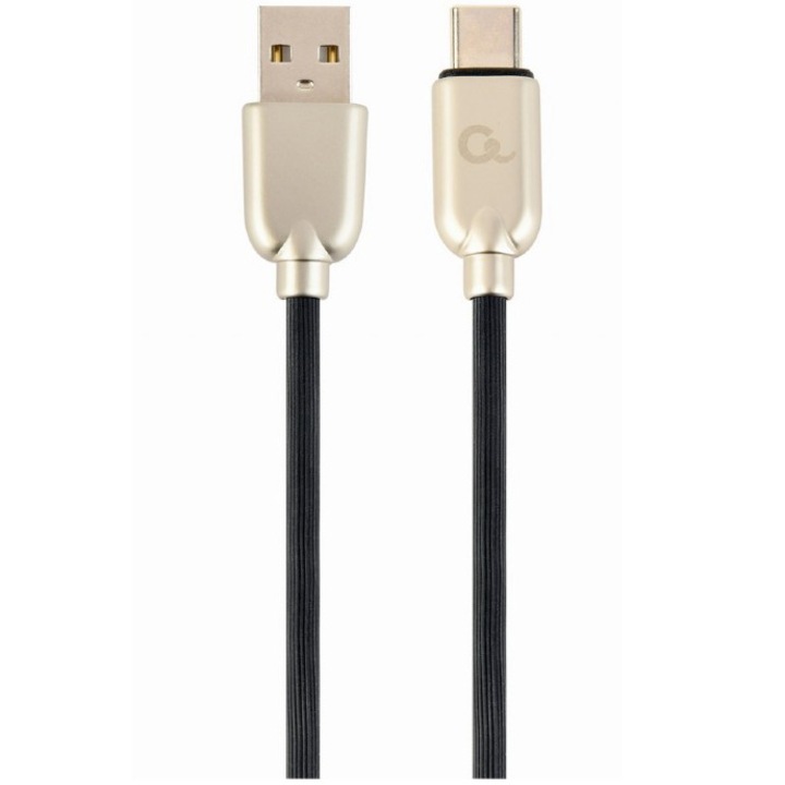 Gembird táp- és adatkábel, USB 2.0 (T) – USB 2.0 C-típusú (T), 1 m, fekete, CC-USB2R-AMCM-1M
