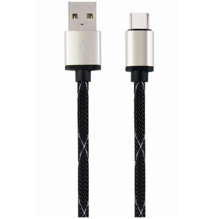 Cablu alimentare si date Gembird, USB 2.0 (T) la USB 2.0 Type-C (T), 2.5m, Negru, CCP-USB2-AMCM-2.5M