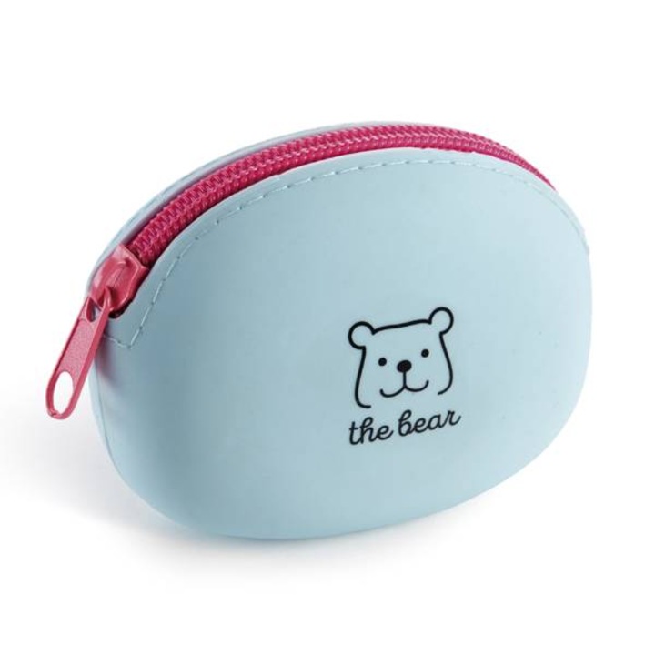 Portofel pentru copii, Miquelrius, Silicon, Albastru, 10x8x3 cm