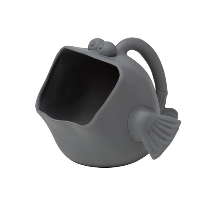 Galetusa din silicon Scrunch, gri inchis, 14x11cm, +12 luni