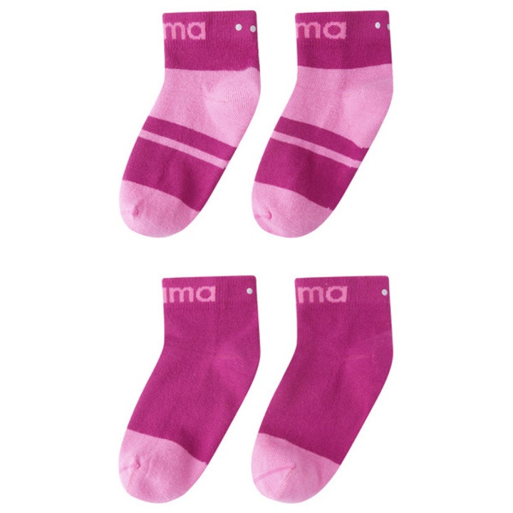 Комплект от 2 чифта чорапи, Reima, Памук, Розови, 26-29