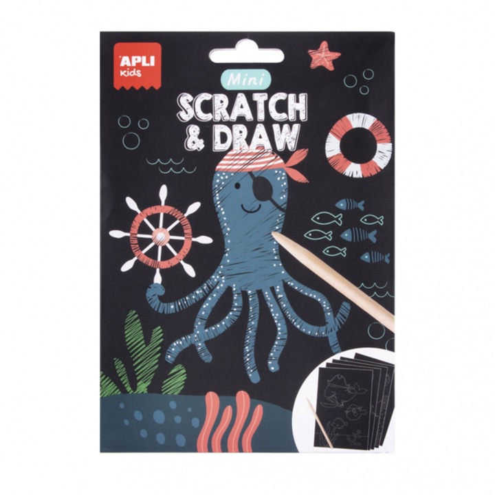 Set 8 planse razuibile, Apli Kids, 12.4 x 18 x 0.5 cm, 4 ani+