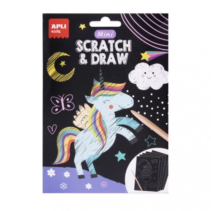 Mini carduri razuibile Lumea magica, Apli Kids, 12.4 x 18 x 0.5 cm, 4 ani+