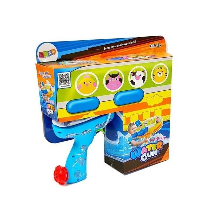 Надуваем воден пистолет Еднорог, Import LEANToys, 62x59 см, Възраст 3+