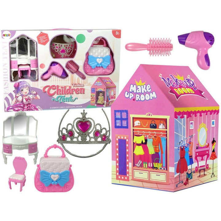 Комплект аксесоари за красота за момичета, Import LEANToys, 3 години+, Многоцветен