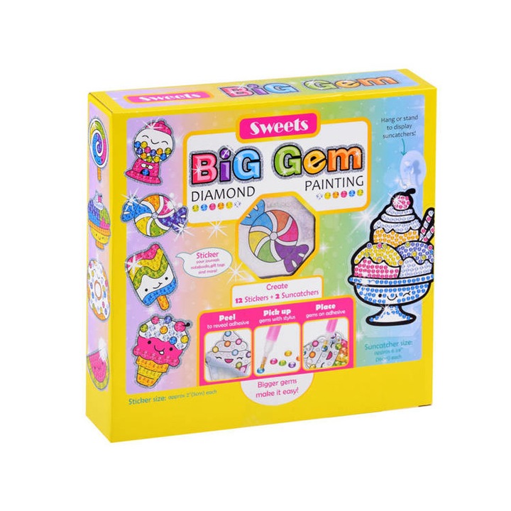 Set de broderie cu diamante, Jokomisiada, 3 ani+, Multicolor