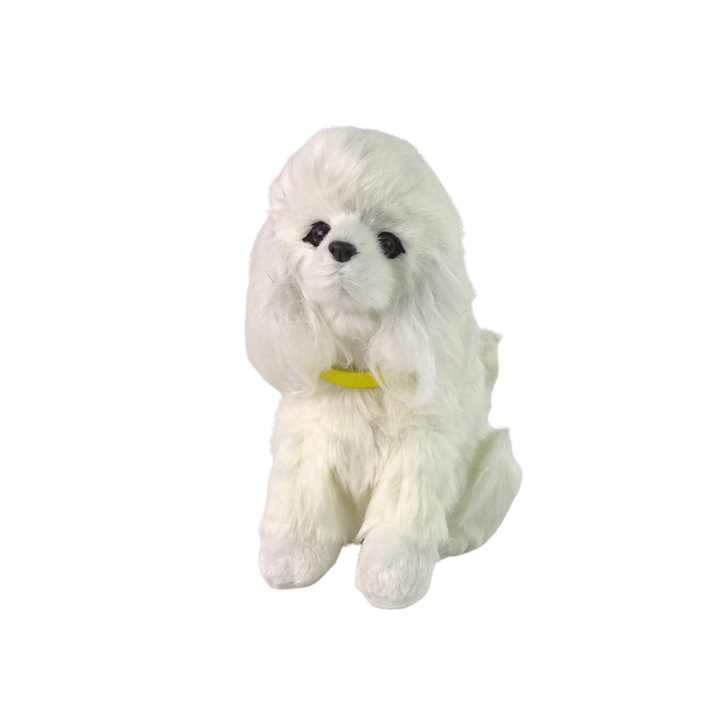Интерактивна детска играчка, Lean Toys, Plus, 3+ години, 19 x 17 x 13 см, Бяло/Жълто