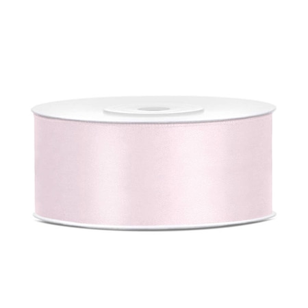 Panglica din satin, roz deschis, 25 mm/25 m (1 buc. / 25 m.) - eMAG.ro