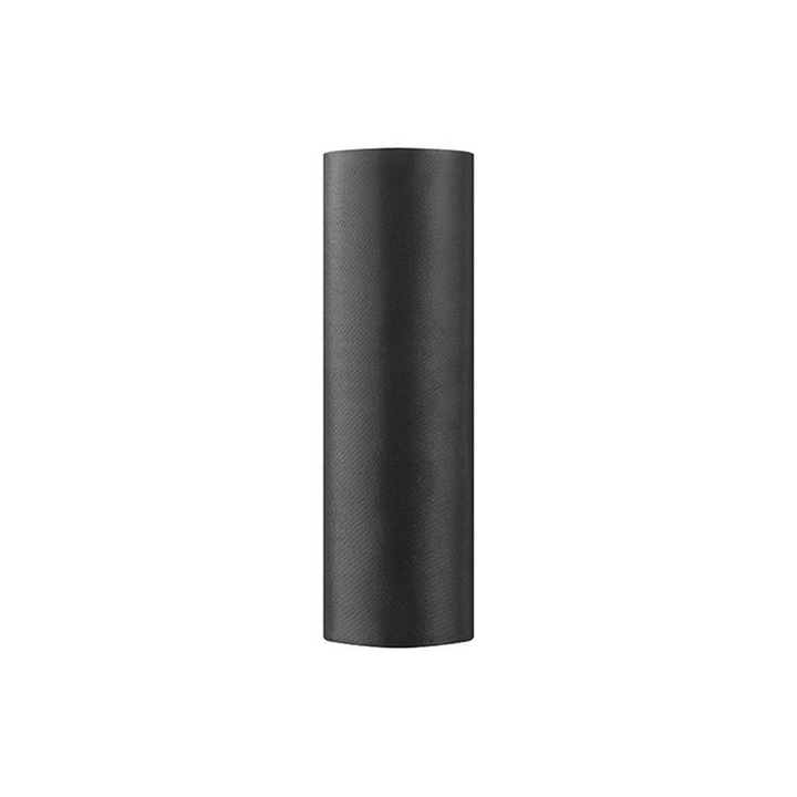Satin, PartyDeco, 0.16 x 9 m, Negru