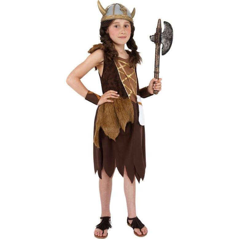 Costum viking fetita 6-7ani/ 130cm