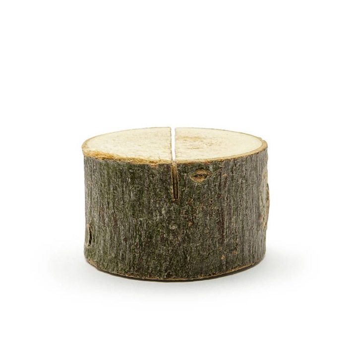 Дървени поставки за картички с имена, диаметър 3-4см (1 кутия / 10 бр.)