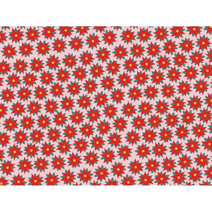 Опаковъчна хартия - Витлеемска звезда, 70х200см