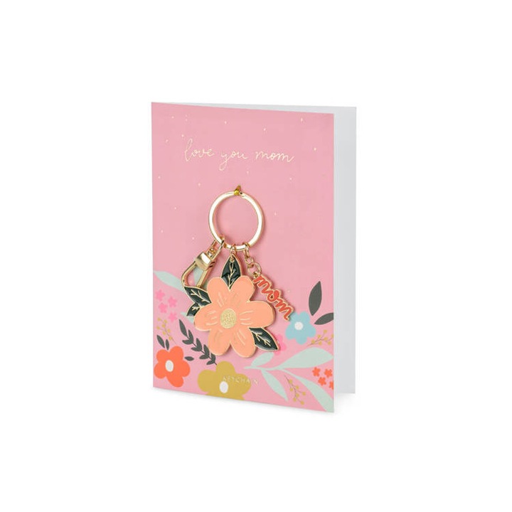 Felicitare cu breloc, 12x16 cm