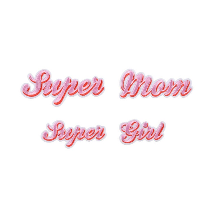 Трансфер за гладене Supermom, микс, 14x3.5-19.5x5 см (1 опаковка / 2 бр.)