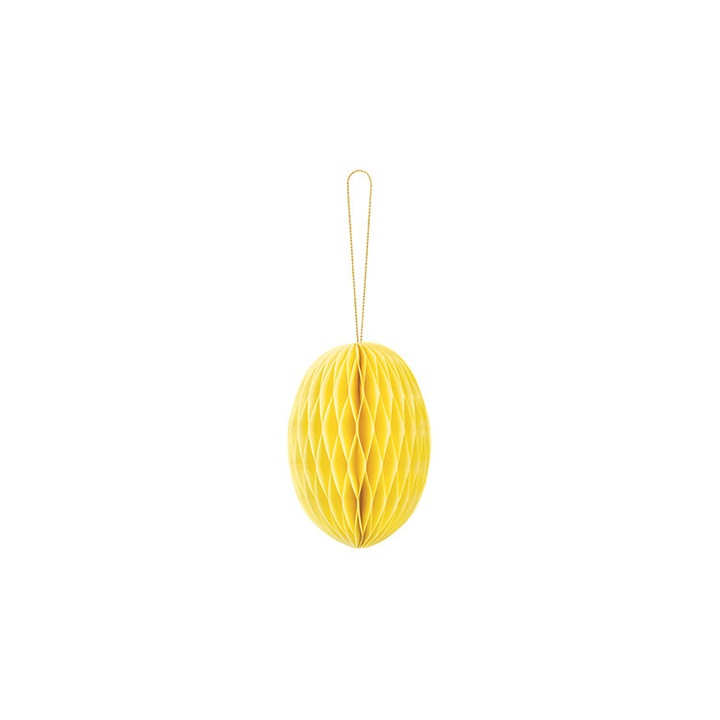 Party dísz, PartyDeco, 12 cm, Sárga