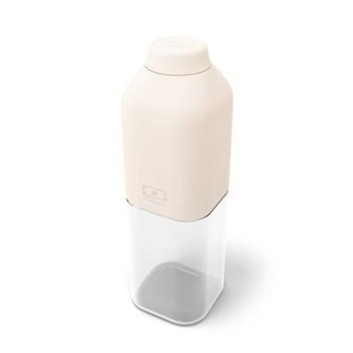 Sticla, Monbento, Silicon, 0.5 l, Crem/Transparent