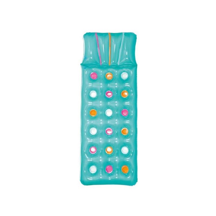 Saltea gonflabila pentru plaja, Bestway, PVC, 188 x 71 cm, Multicolor