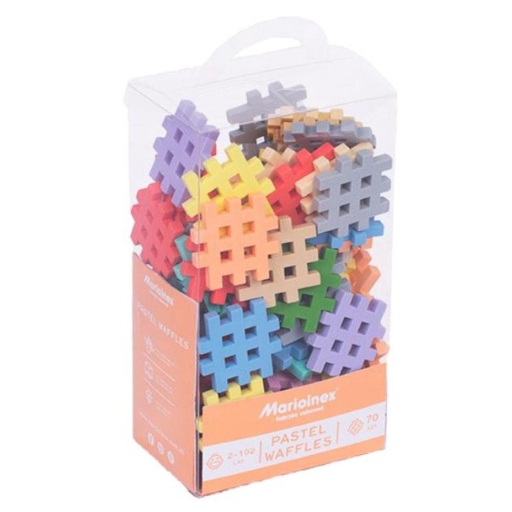 Set Marioinex Waffle Mini Pastel Blocks, 70 piese