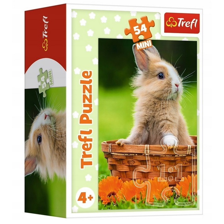 Пъзел Зайче, Trefl, 20 х 13 см, 54 части