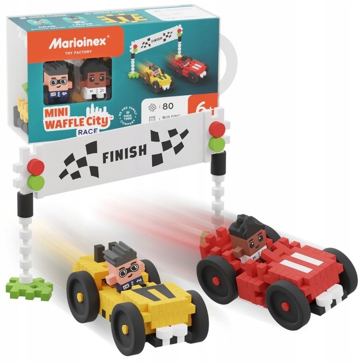 Set Blocuri De Constructie Mini Waffle Marioinex City, Kit Creativ Pentru Construirea Orasului, Elemente Flexibile Si Inovatoare, Jucarie Educativa Premium, Rezistent Si Durabil, Multicolor, 80 De Elemente