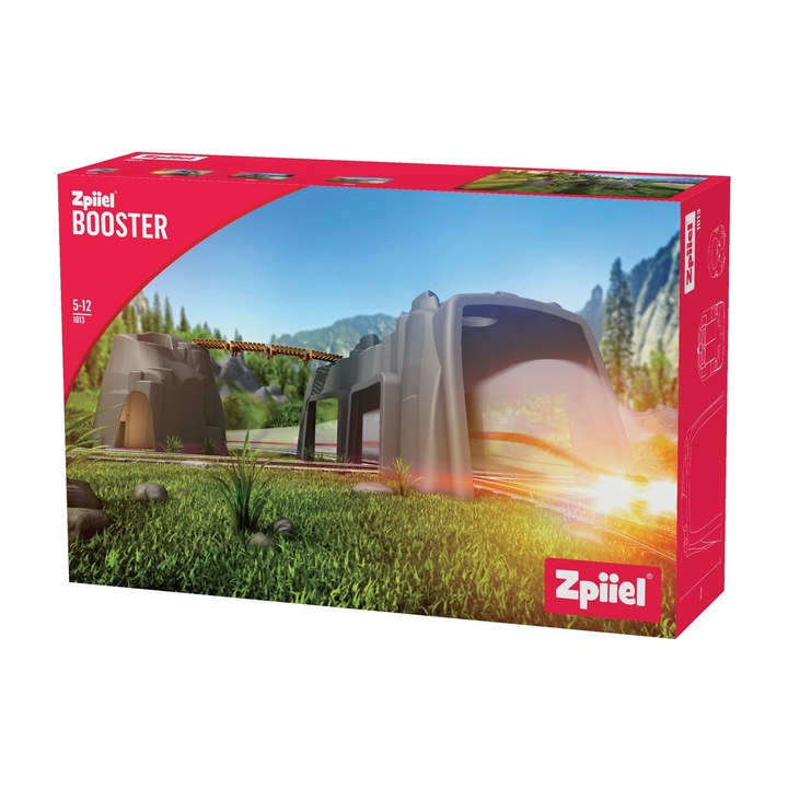 Accesoriu pentru trenulet de jucarie Zpiiel, Booster 1013, Pod, Gri