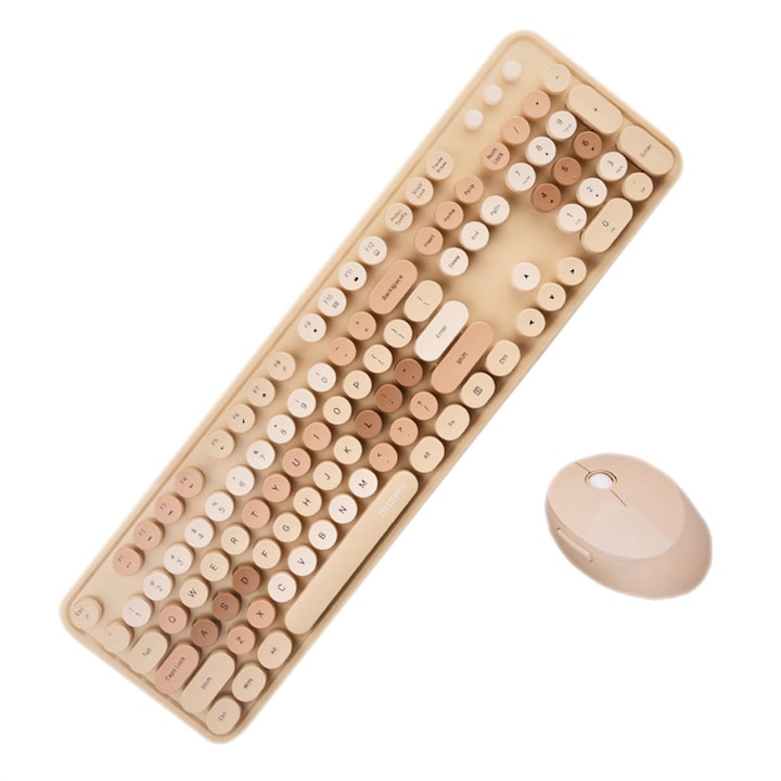 Комплект безжична мишка и клавиатура MOFII Sweet, 2.4G, 800, 1200, 1600 DPI, 10м