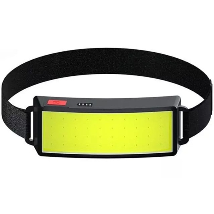 Челник ZakupyTV, LED, Пластмаса, USB зареждане, Черен