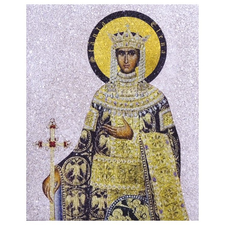 Icoana pe Coaja de Ou, Ecoart Movement, Sfanta Elena-2, sfant ocrotitor si protector