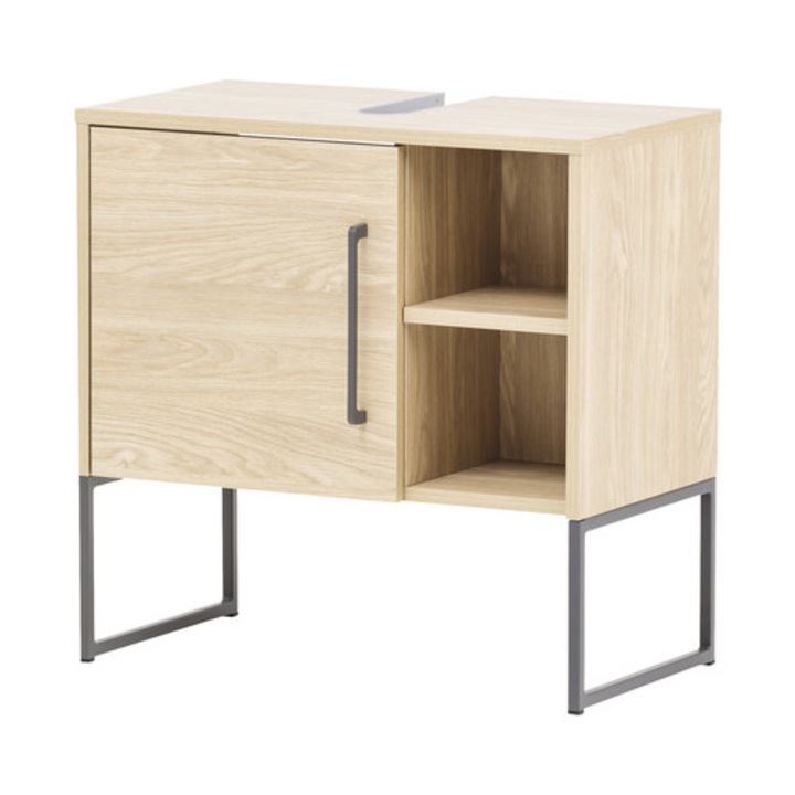 Baza Lavoar Limone 600, 1 Usa, PAL, 60,4 cm, Stejar Deschis