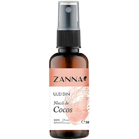 Ulei din Nuca de Cocos presat la rece 100% natural spray, 50ml, Zanna