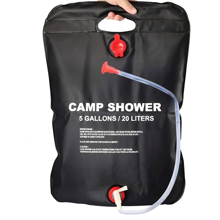 Преносим душ комплект, идеален за къмпинг или градина