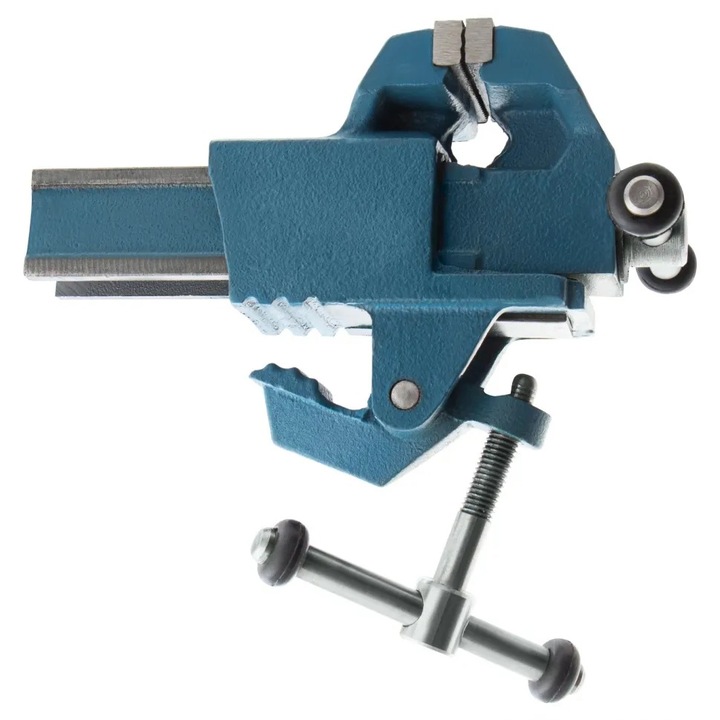 Менгеме TOOLS WORLD, 63 mm, Mонтаж за маса, Винтова скоба