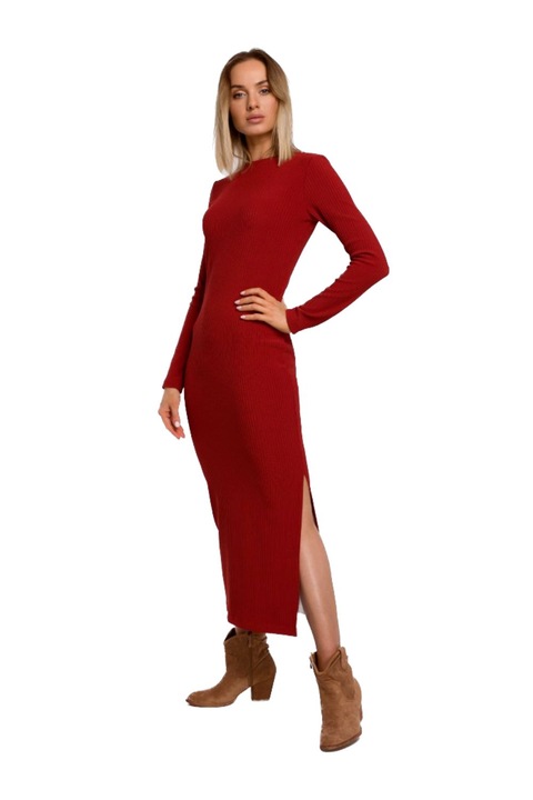 Made of Emotion Női maxi ruha Yama M544 piros, Piros, 2XL