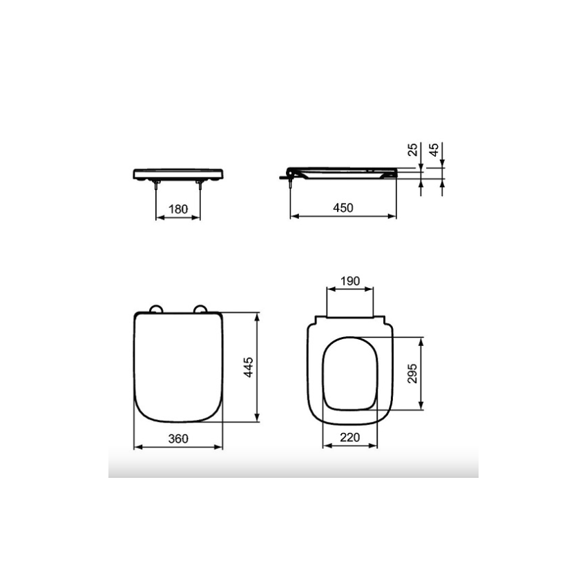 Set vas WC Ideal Standard I.Life B cu capac soft-close si rezervor ...