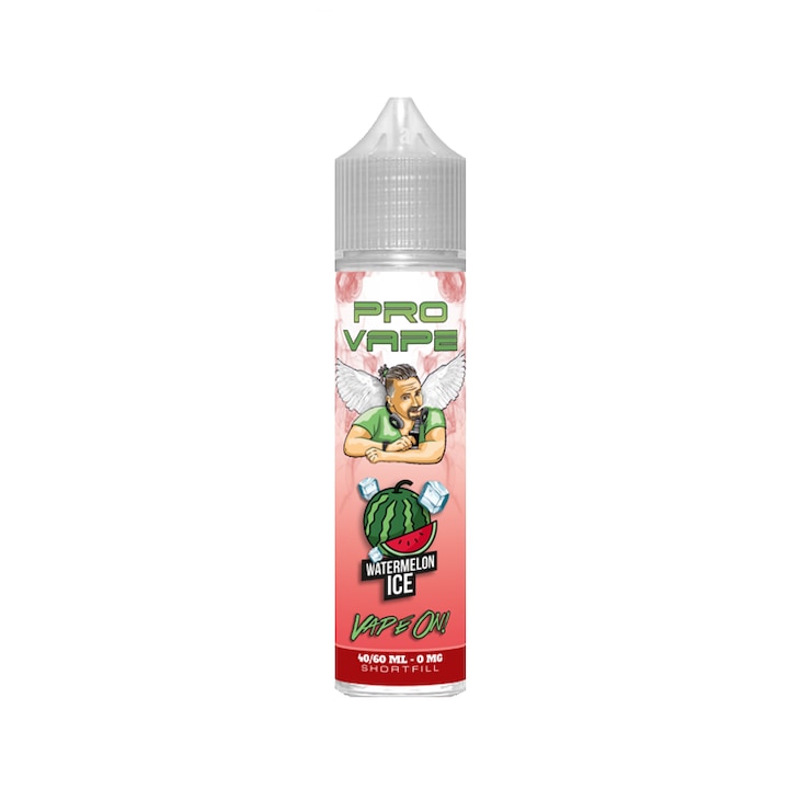 Lichid Tigara Electronica Pro Vape - Watermelon Ice, 40ml, fara nicotina, 60VG/40PG