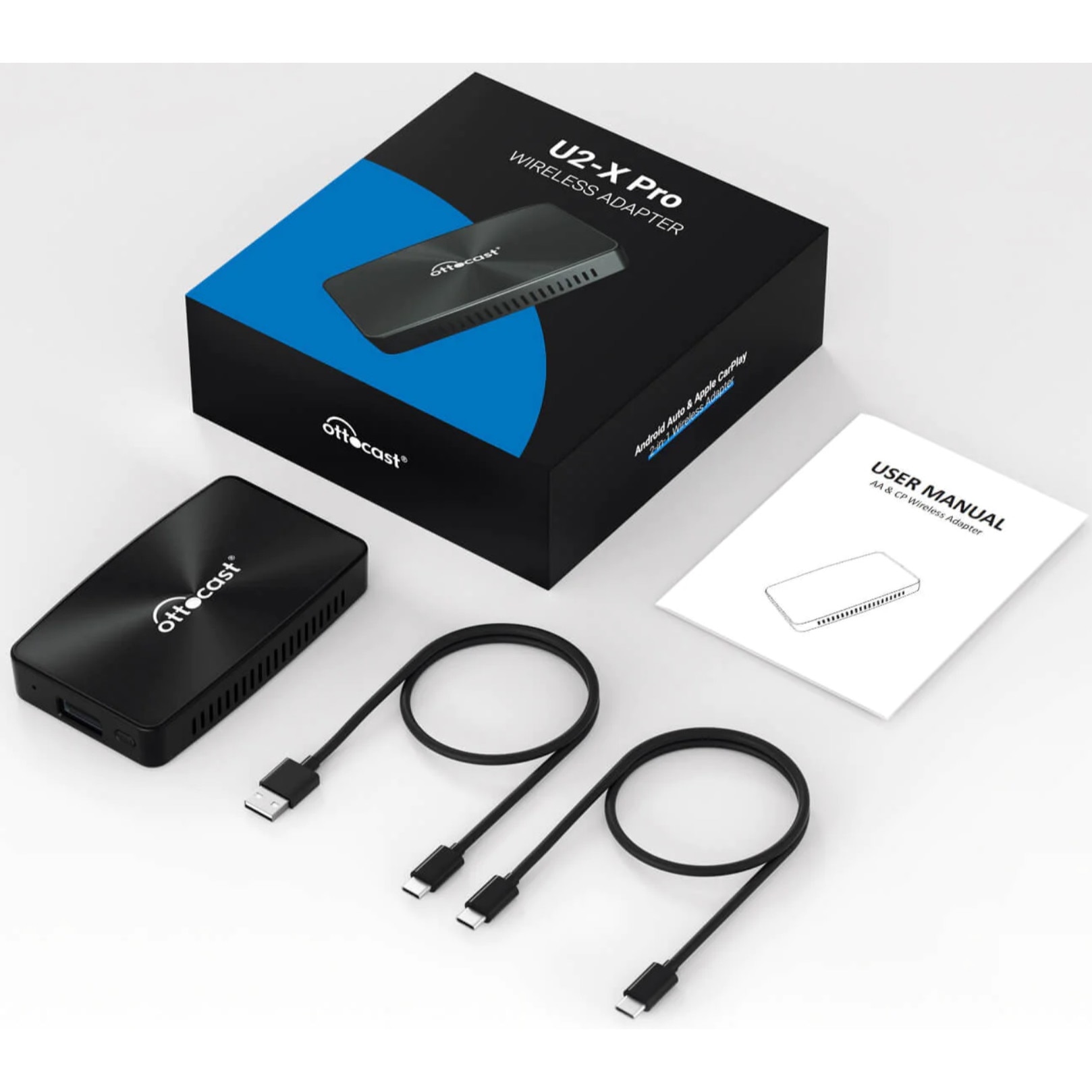 Adaptor wireless, compatibil cu Apple Carplay si Android Auto