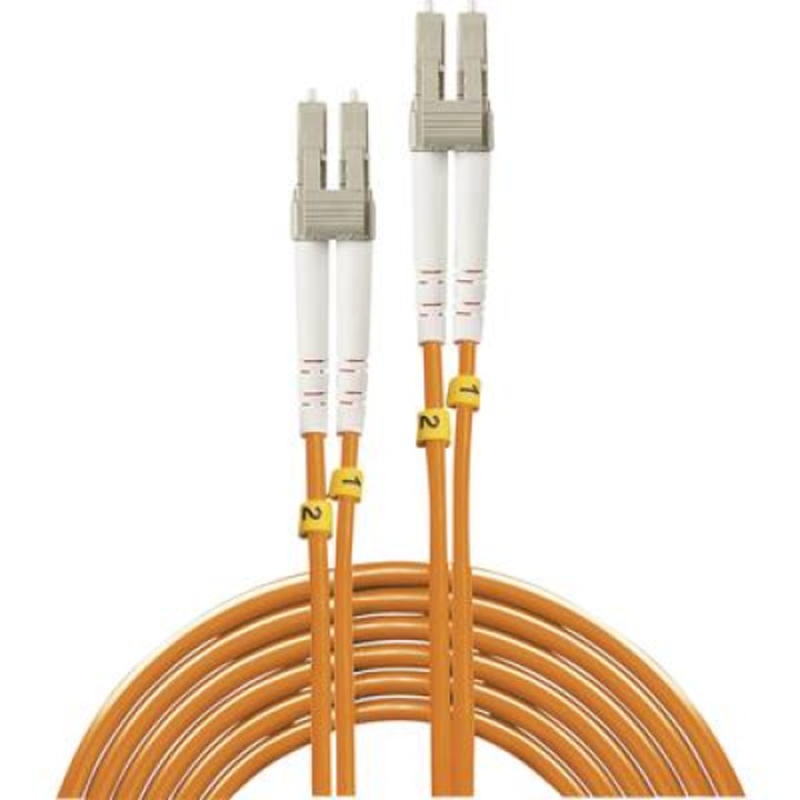 Cablu fibra optica, Lindy, 2 m, Portocaliu