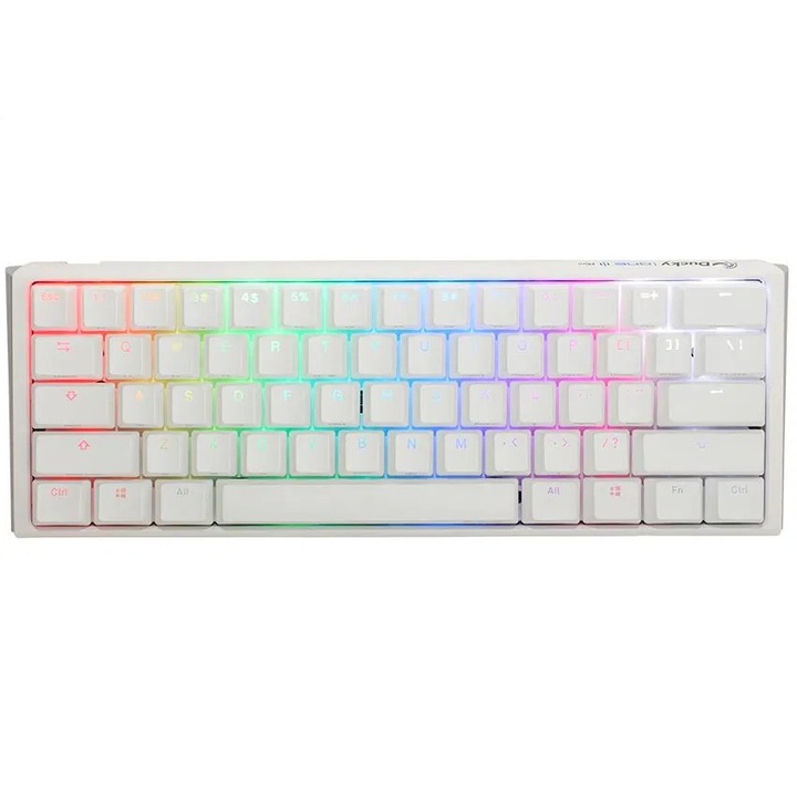 Billentyűzet Ducky ONE 3 Mini MX Brown RGB Premium ABS Magyar (HU) Fehér (DKON2161ST-BHUALPWWWSC1)
