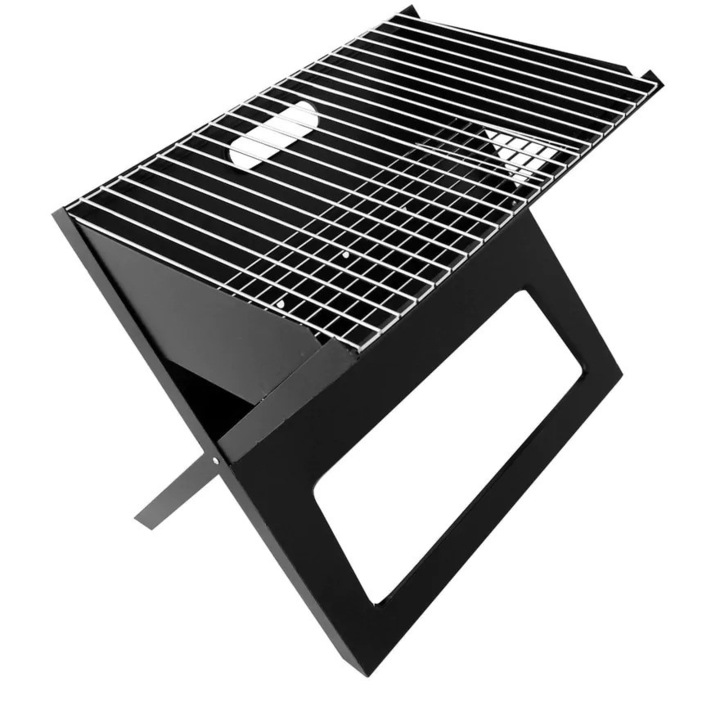 Скара за градина, Стомана, Дървени въглища, Черна