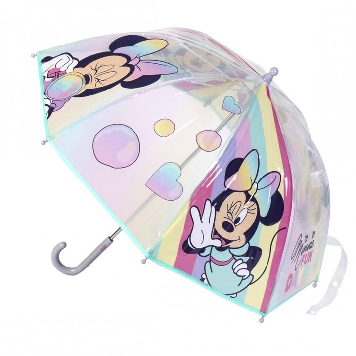 Minnie Mouse buborékesernyő, 45 cm, többszínű
