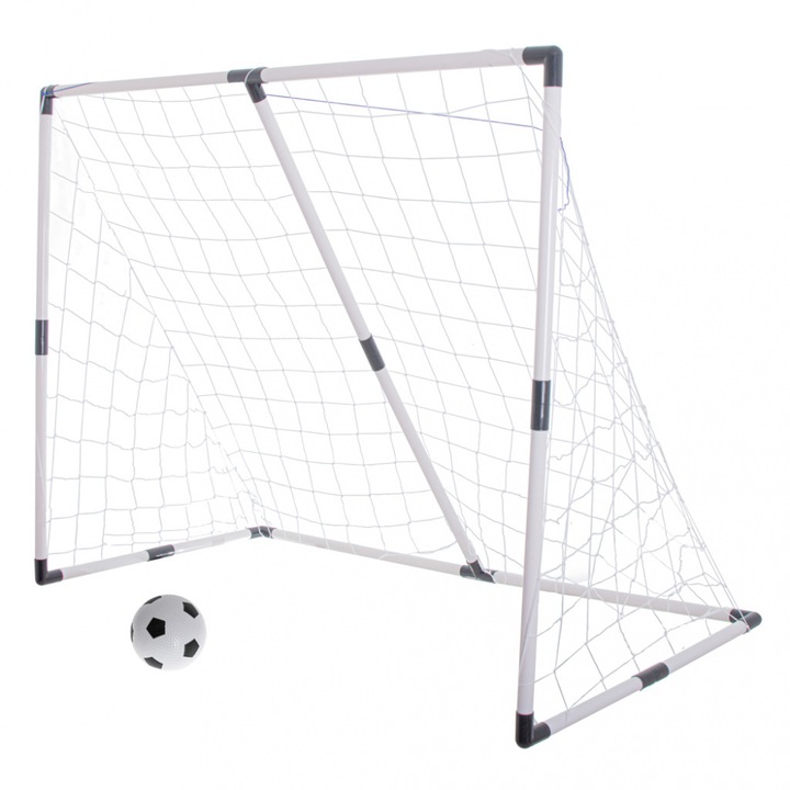 Poarta de fotbal 2 in 1 cu minge si pompa 185x120x70cm