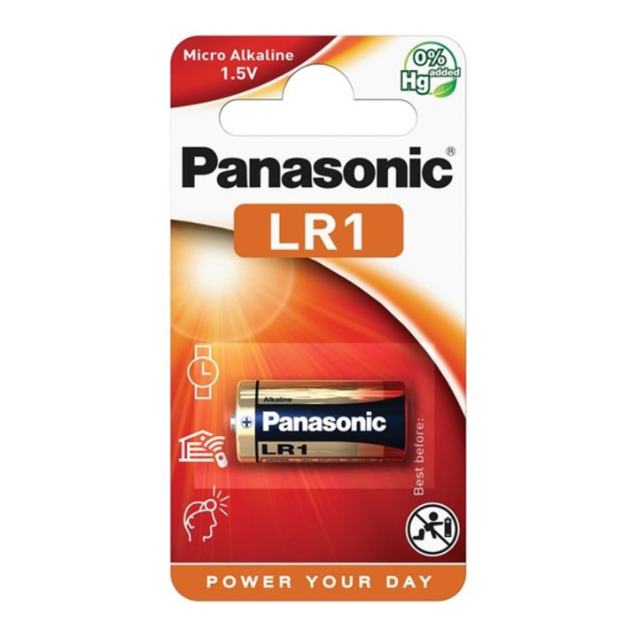 Panasonic tartós elem, lr1, 1.5v alkáli, 1db/csomag