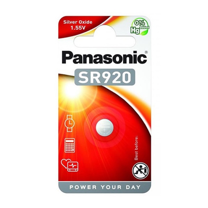Panasonic óraelem, sr920, 1.55v, ezüst-oxid, 1db/csomag