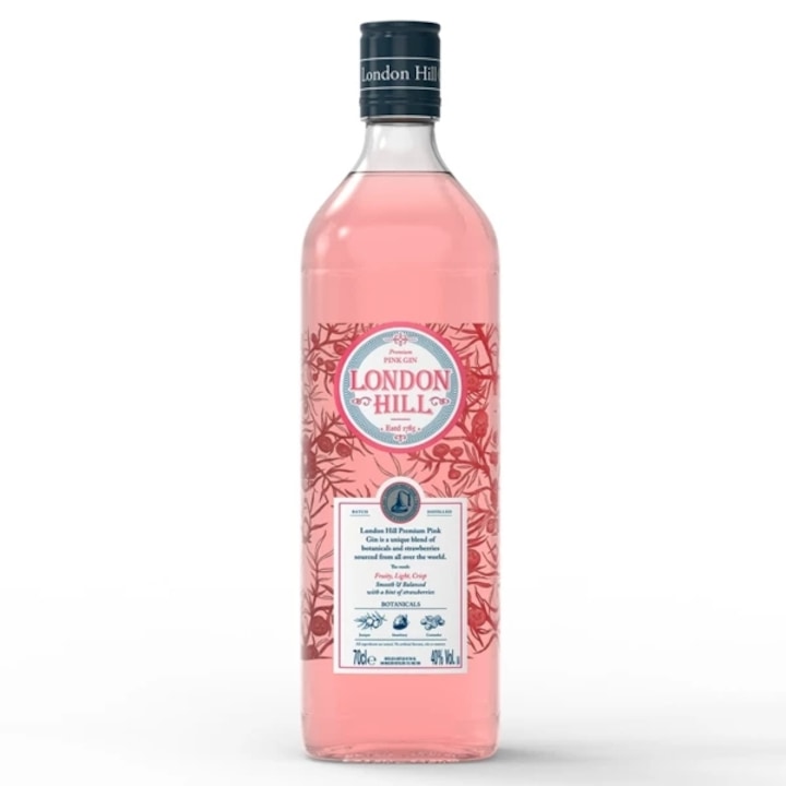 London Hill Pink Gin, 40%, 0.7l